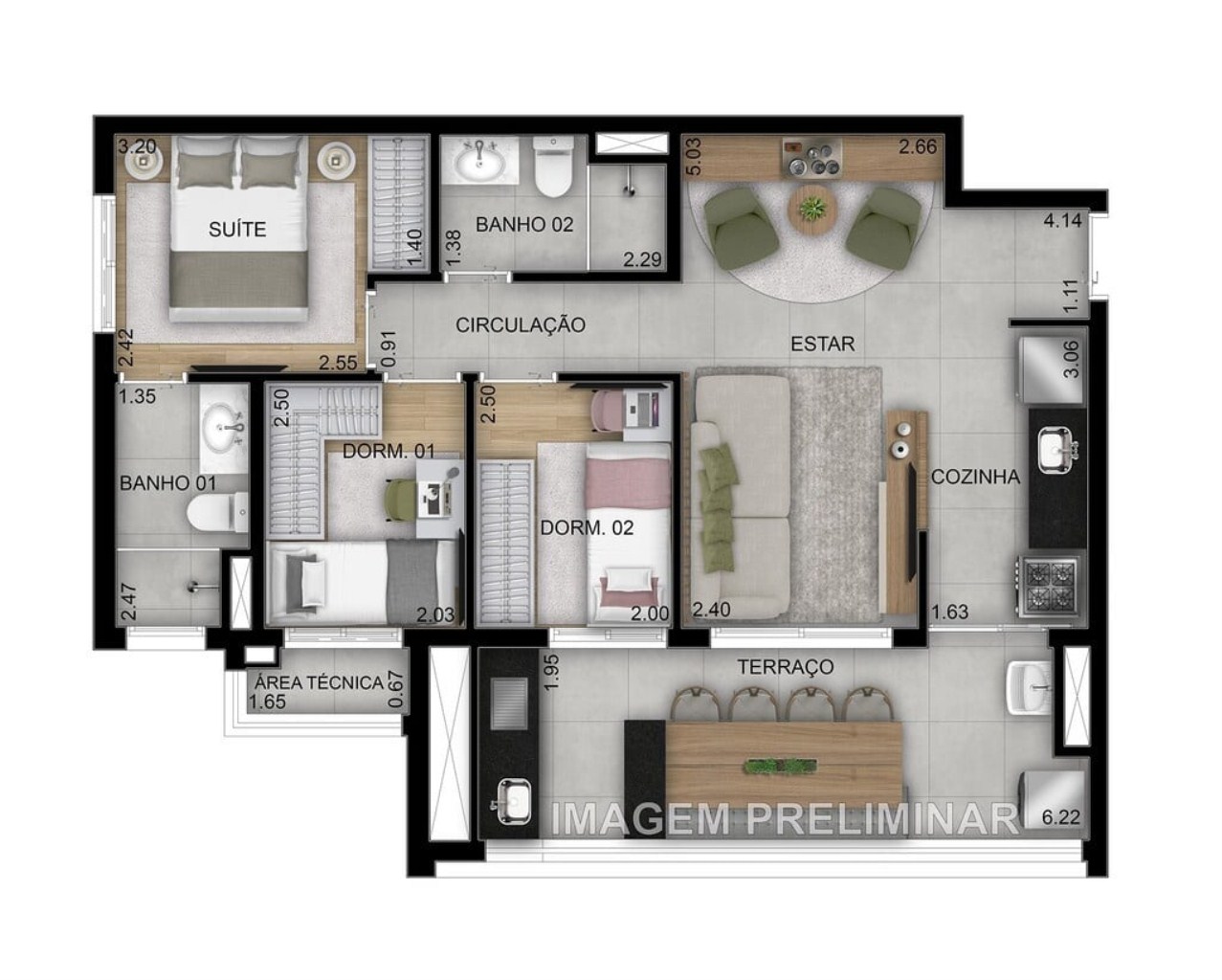 Apartamento, 2 quartos, 48 m² - Foto 32