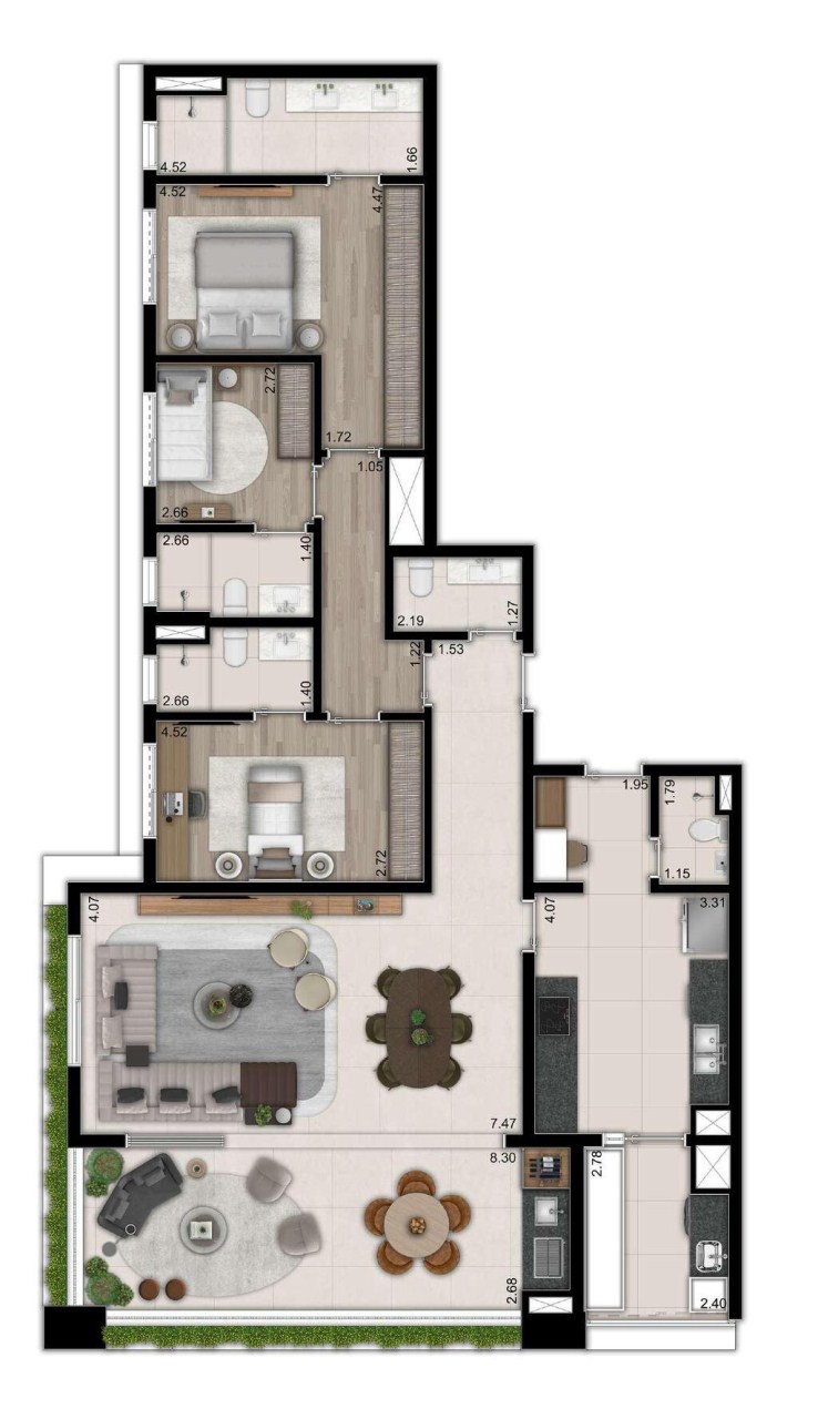 Apartamento, 3 quartos, 220 m² - Foto 23