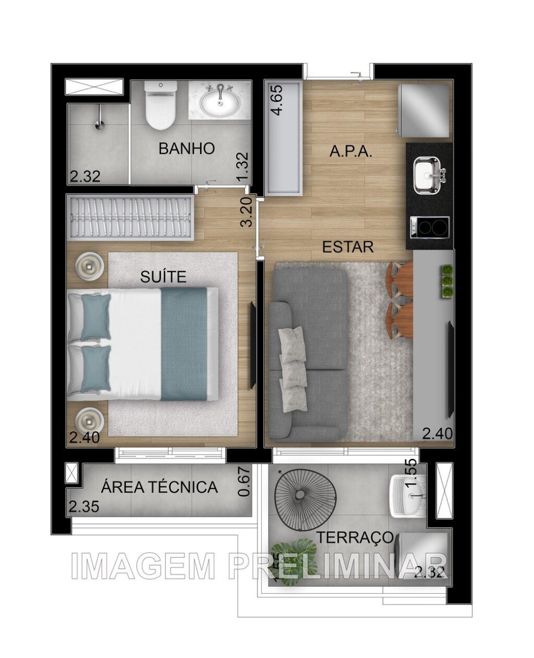 Apartamento, 2 quartos, 48 m² - Foto 29