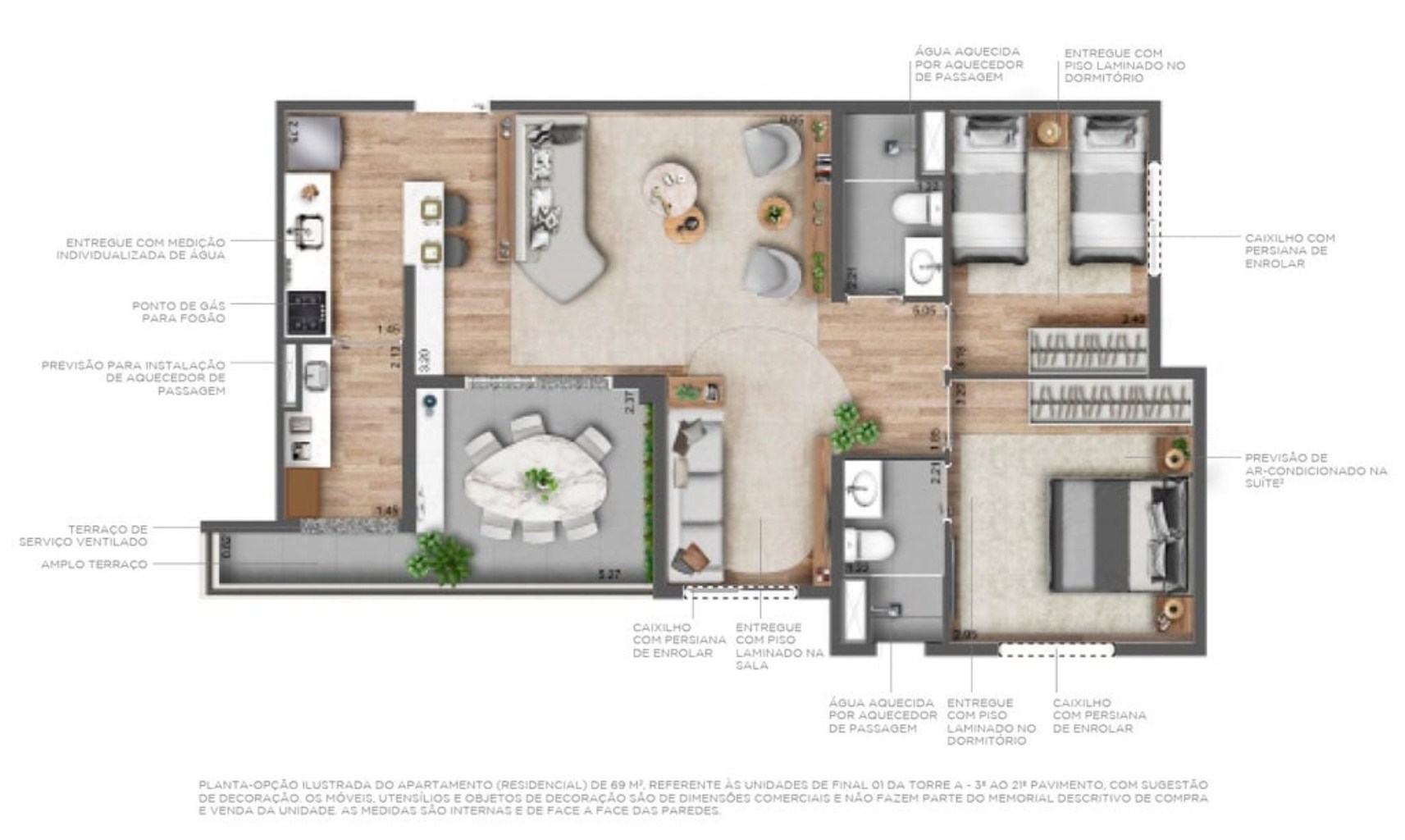 Apartamento, 3 quartos, 69 m² - Foto 29
