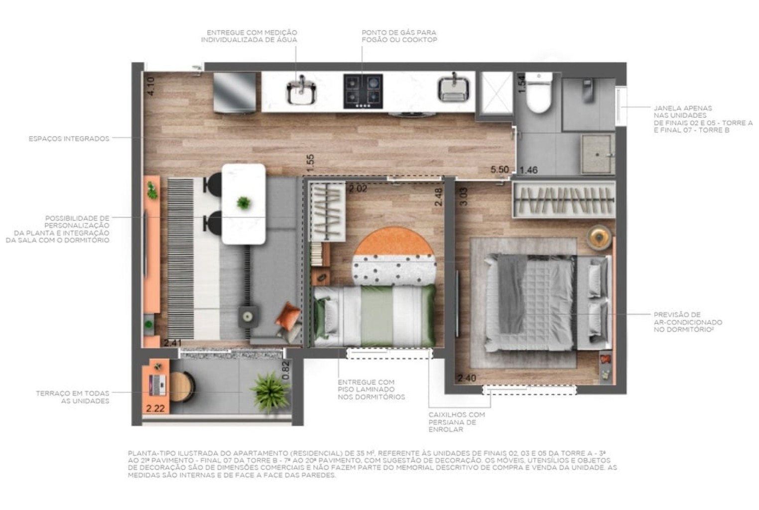 Apartamento, 2 quartos, 35 m² - Foto 26
