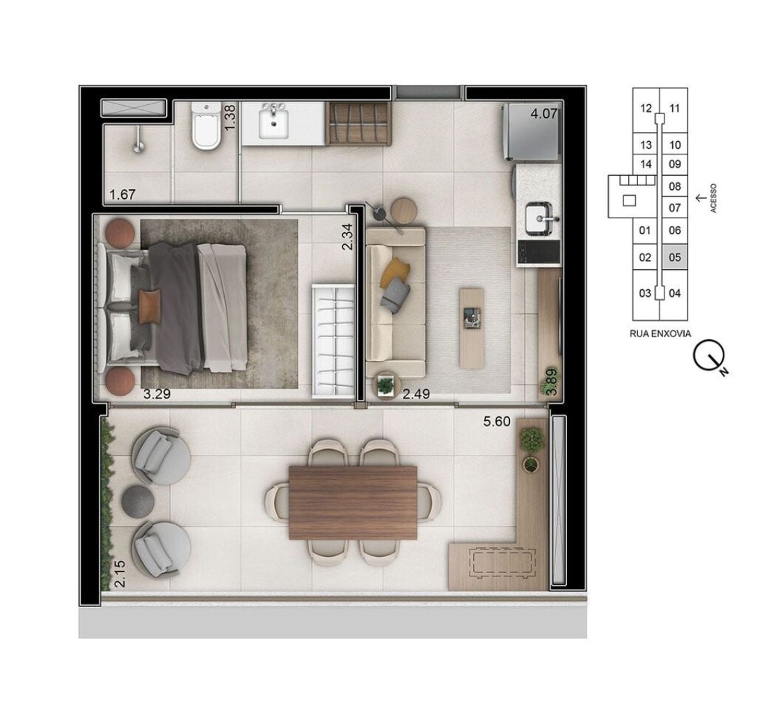 Apartamento, 1 quarto, 79 m² - Foto 25
