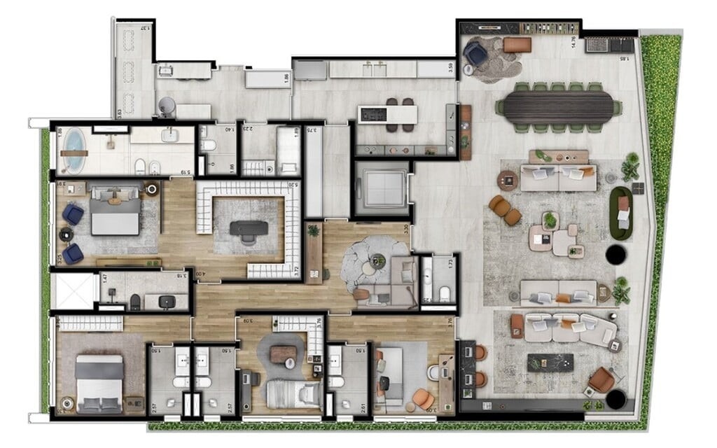 Apartamento para venda com 4 s em Jardim Paulista São Paulo SP Apartment for sale in São Paulo Brazil