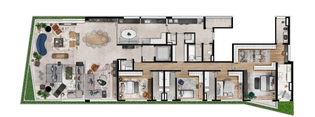 Apartamento para venda com 4 s em Jardim Paulista São Paulo SP Apartment for sale in São Paulo Brazil