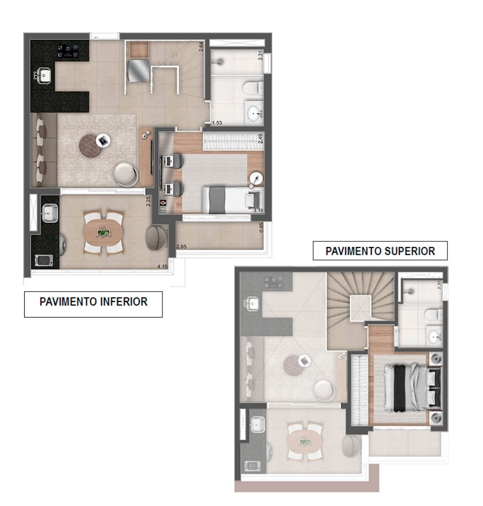 Apartamento, 1 quarto, 52 m² - Foto 47