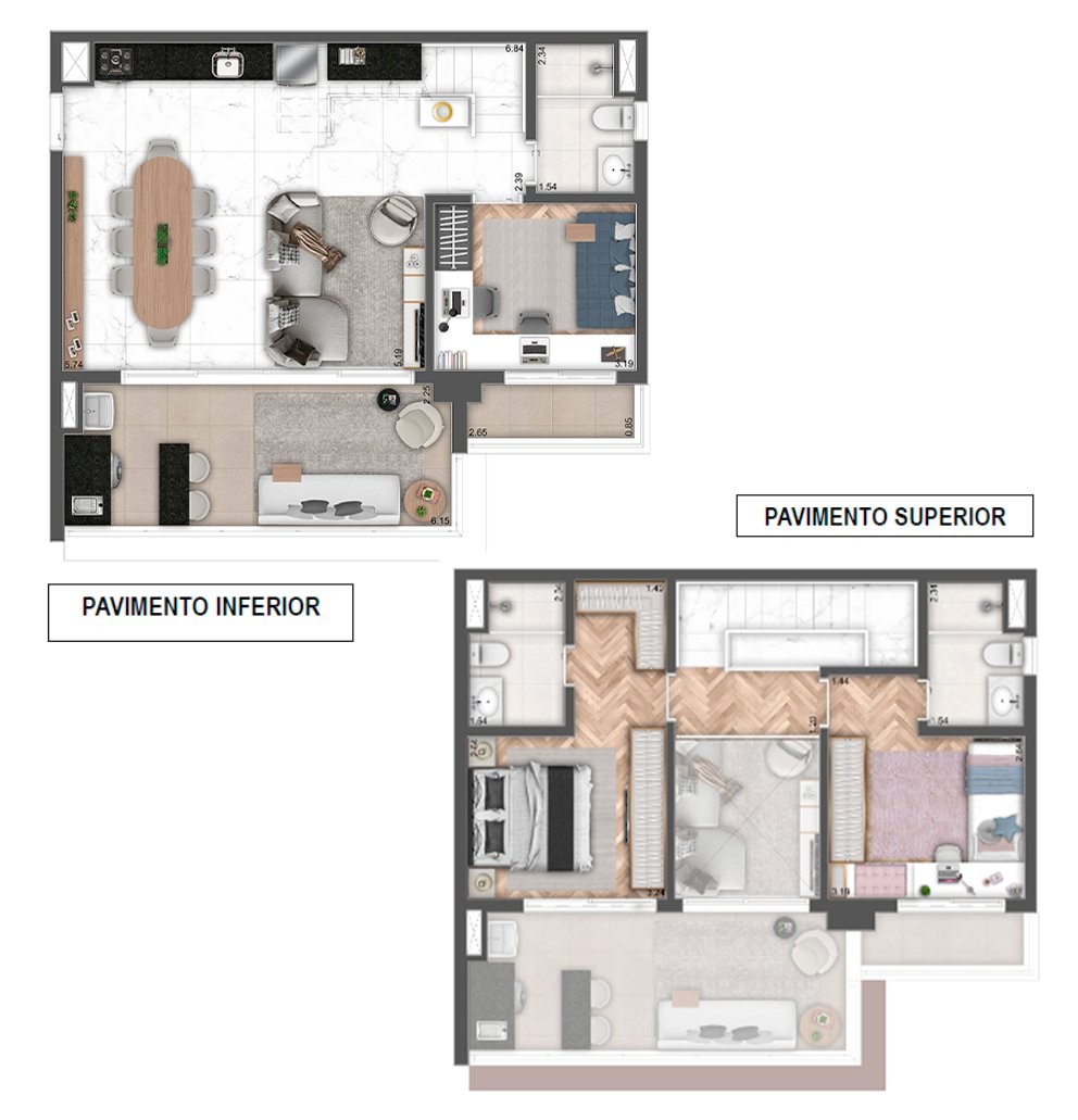 Apartamento, 1 quarto, 52 m² - Foto 52