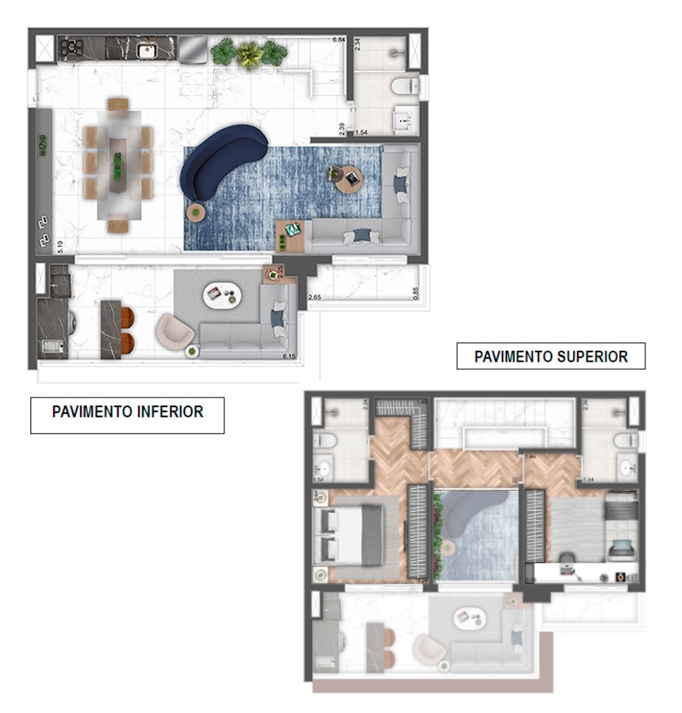 Apartamento, 1 quarto, 52 m² - Foto 53