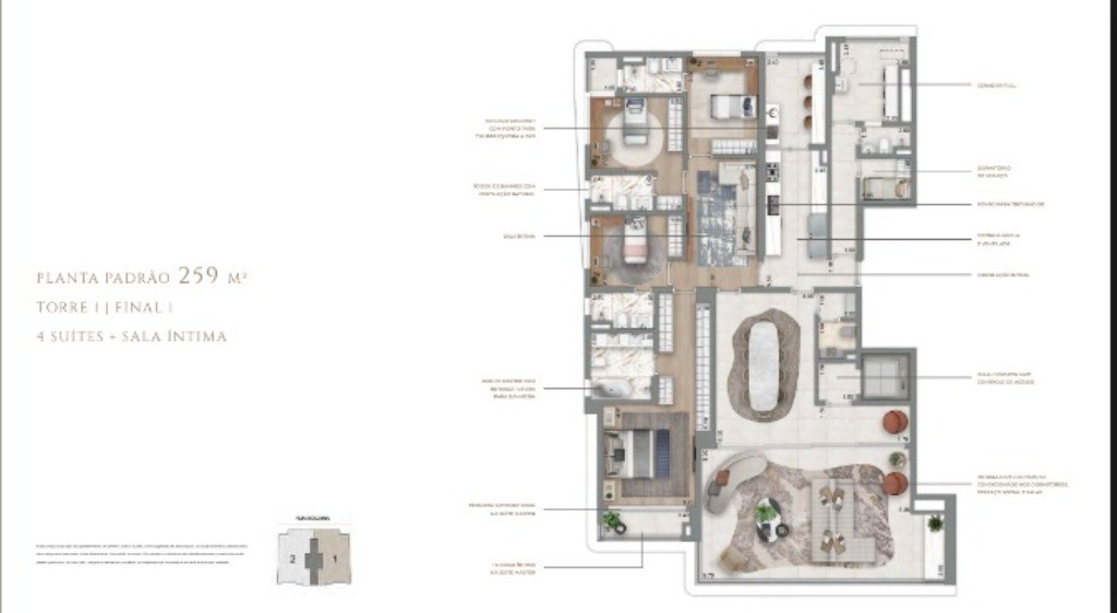 Apartamento, 4 quartos, 258 m² - Foto 20