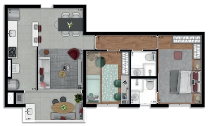 Apartamento, 2 quartos, 70 m² - Foto 30