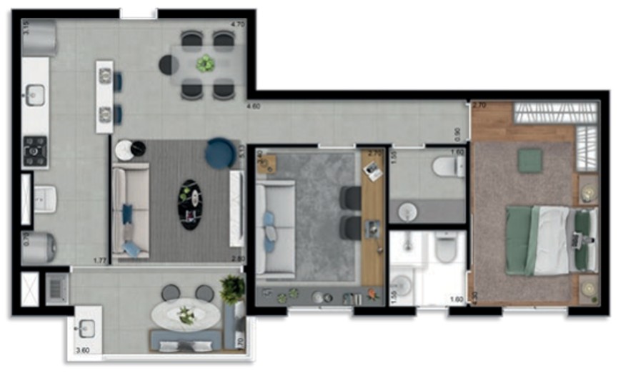 Apartamento, 3 quartos, 86 m² - Foto 36