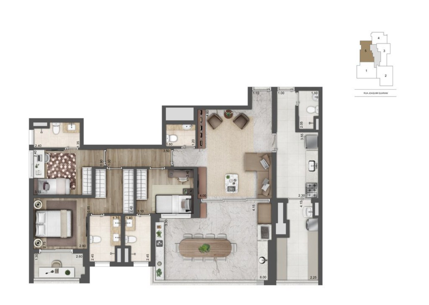 Apartamento, 3 quartos, 168 m² - Foto 20