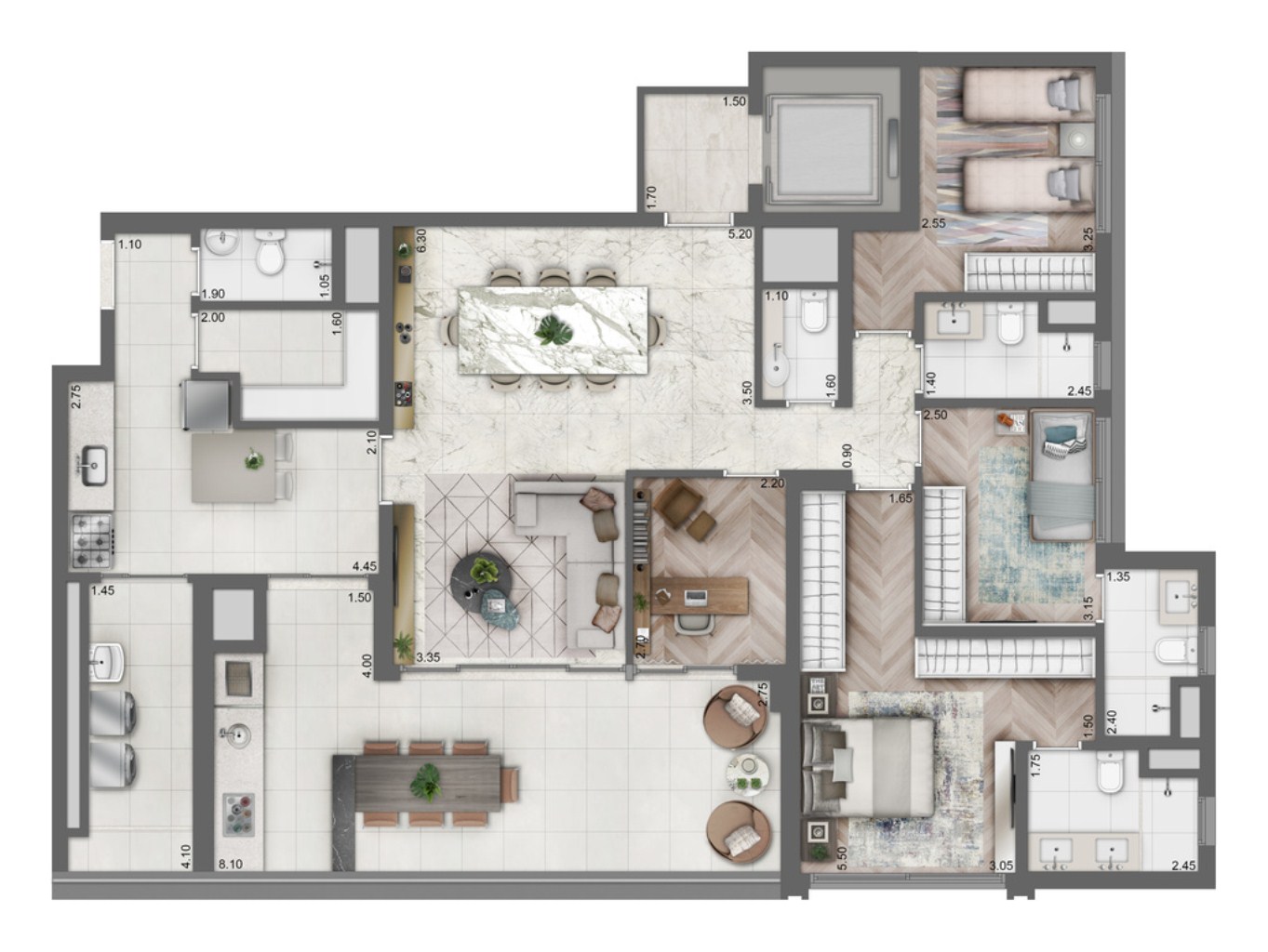 Apartamento, 4 quartos, 158 m² - Foto 18