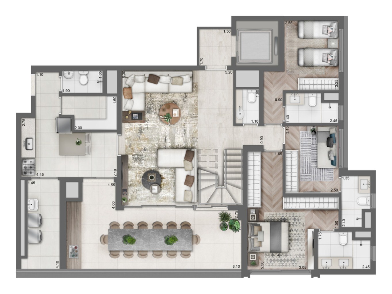 Apartamento, 4 quartos, 158 m² - Foto 20