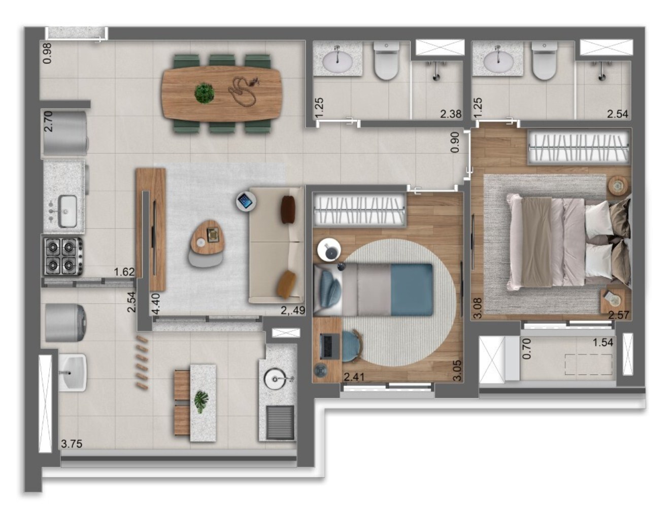 Apartamento, 2 quartos, 61 m² - Foto 21