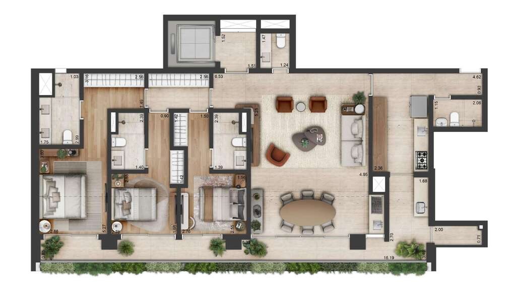 Apartamento, 2 quartos, 205 m² - Foto 24
