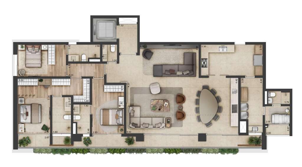 Apartamento, 2 quartos, 205 m² - Foto 26