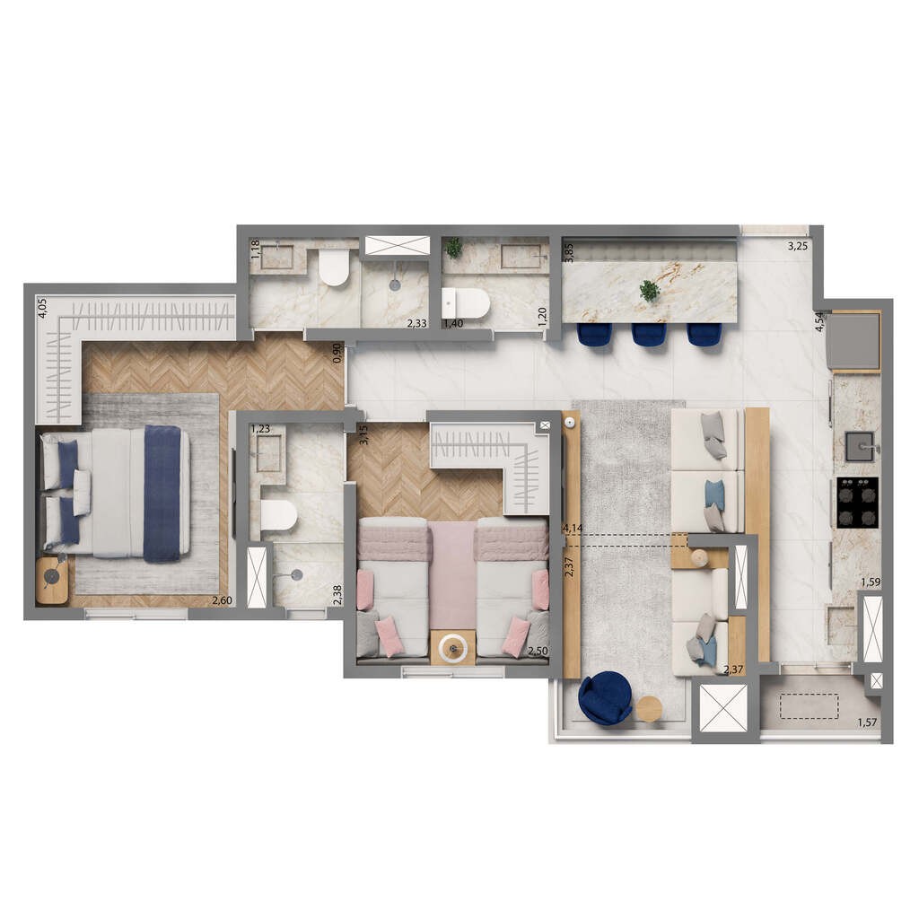 Apartamento, 2 quartos, 74 m² - Foto 32