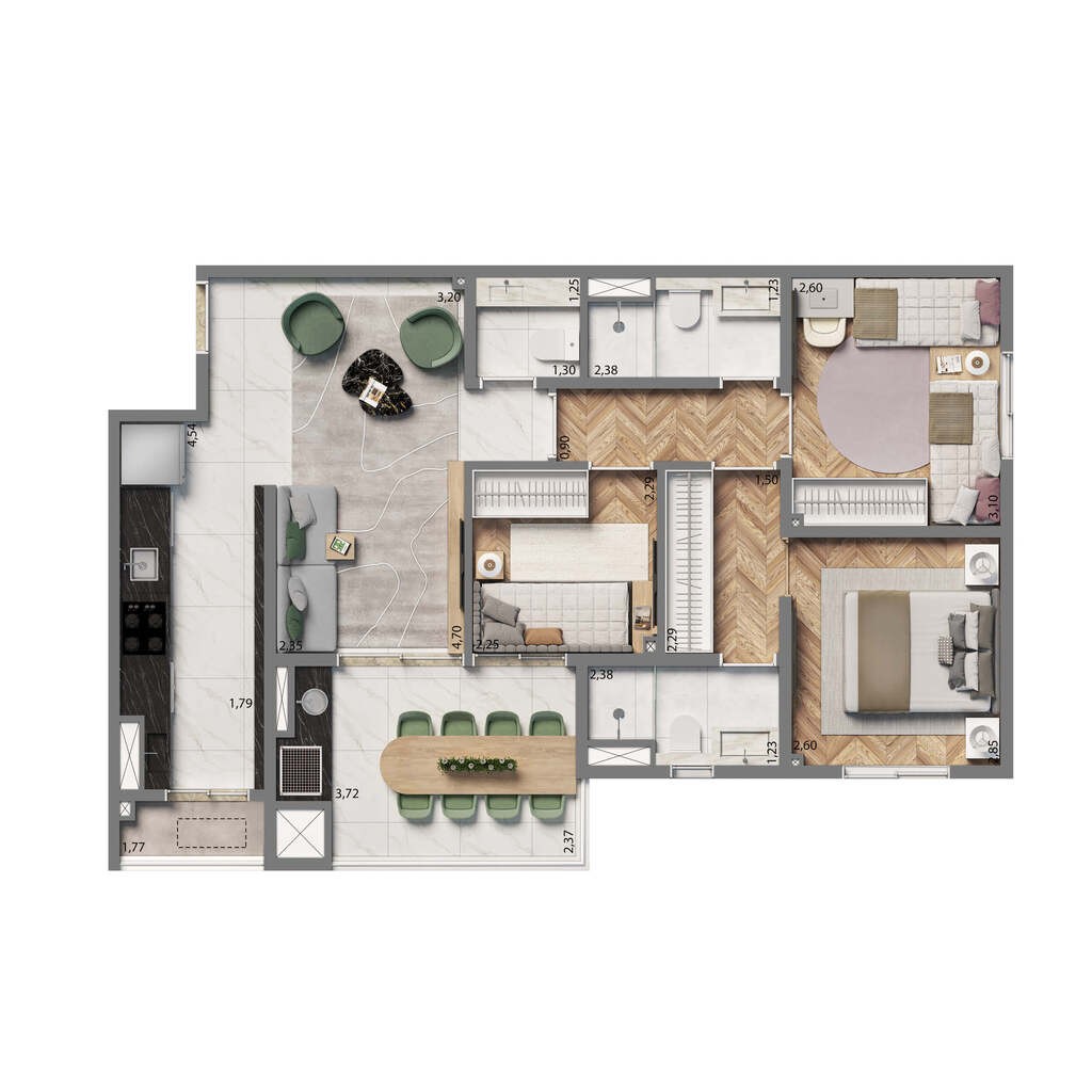 Apartamento, 3 quartos, 104 m² - Foto 35
