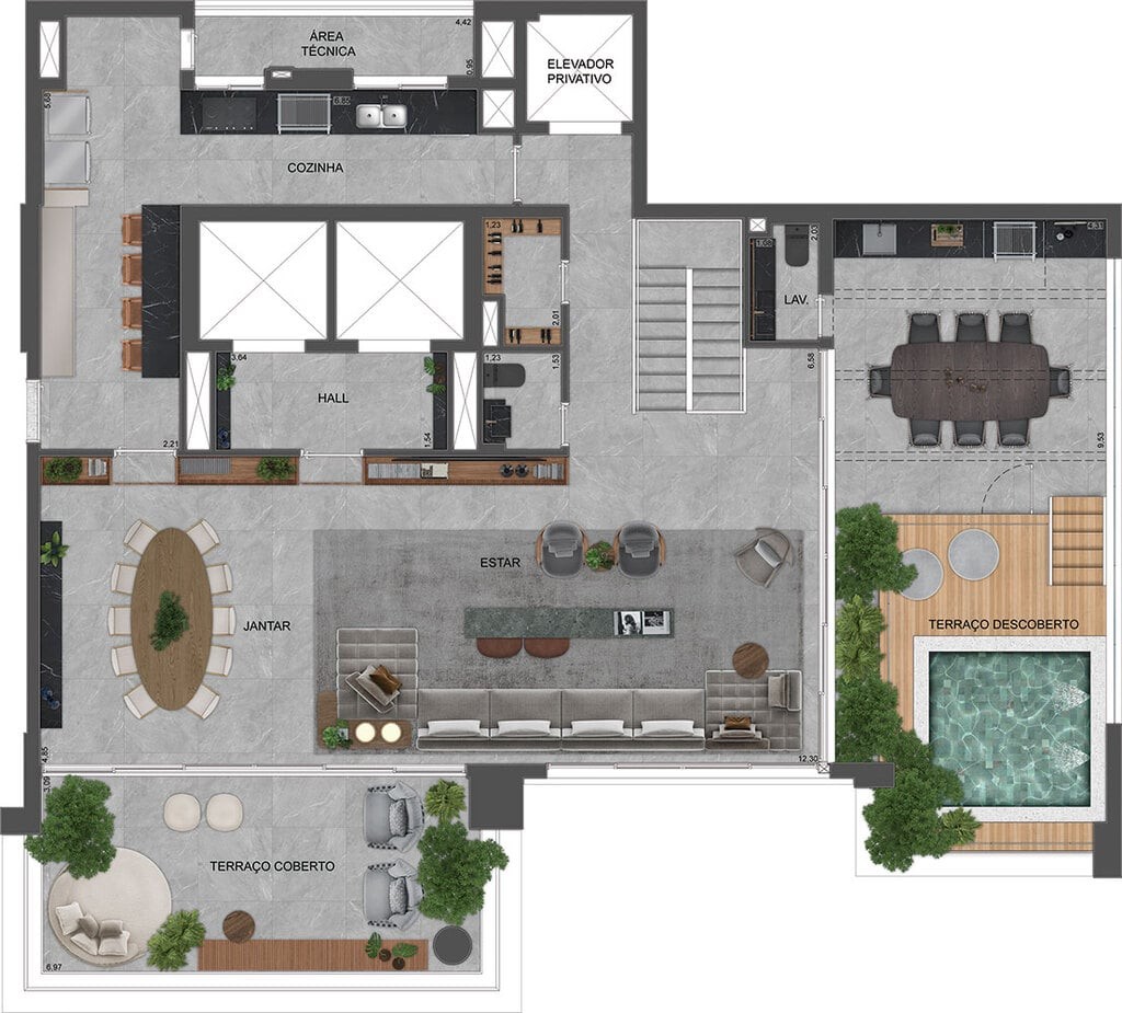 Apartamento, 3 quartos, 215 m² - Foto 48