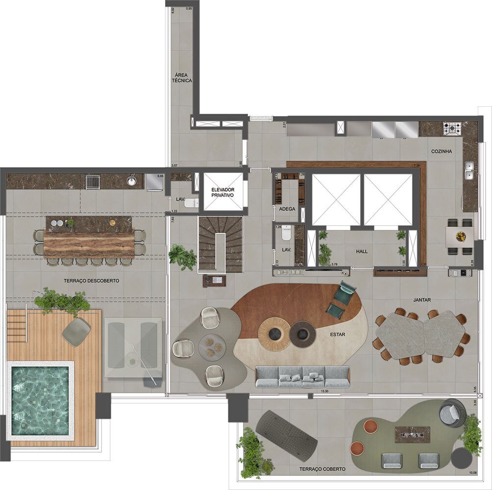Apartamento, 3 quartos, 215 m² - Foto 50