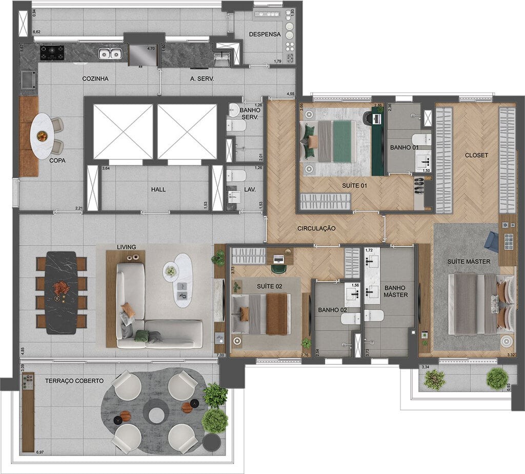 Apartamento, 4 quartos, 290 m² - Foto 43