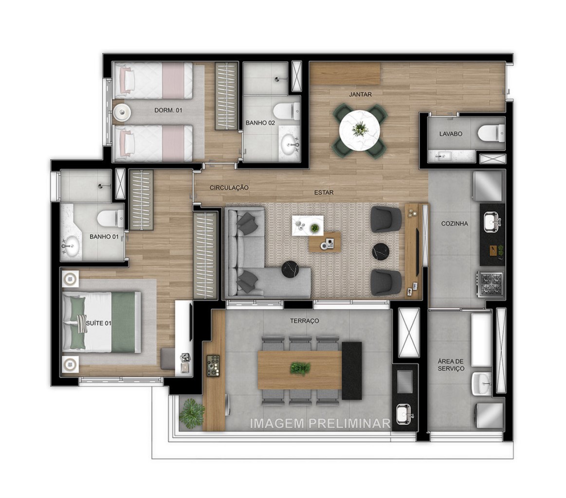 Apartamento, 3 quartos, 84 m² - Foto 31