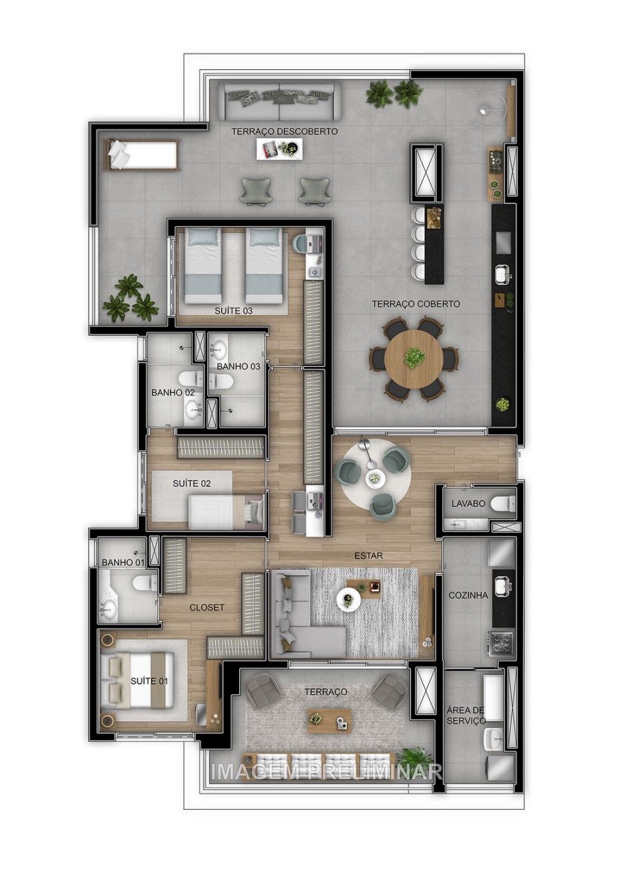 Apartamento, 3 quartos, 84 m² - Foto 34