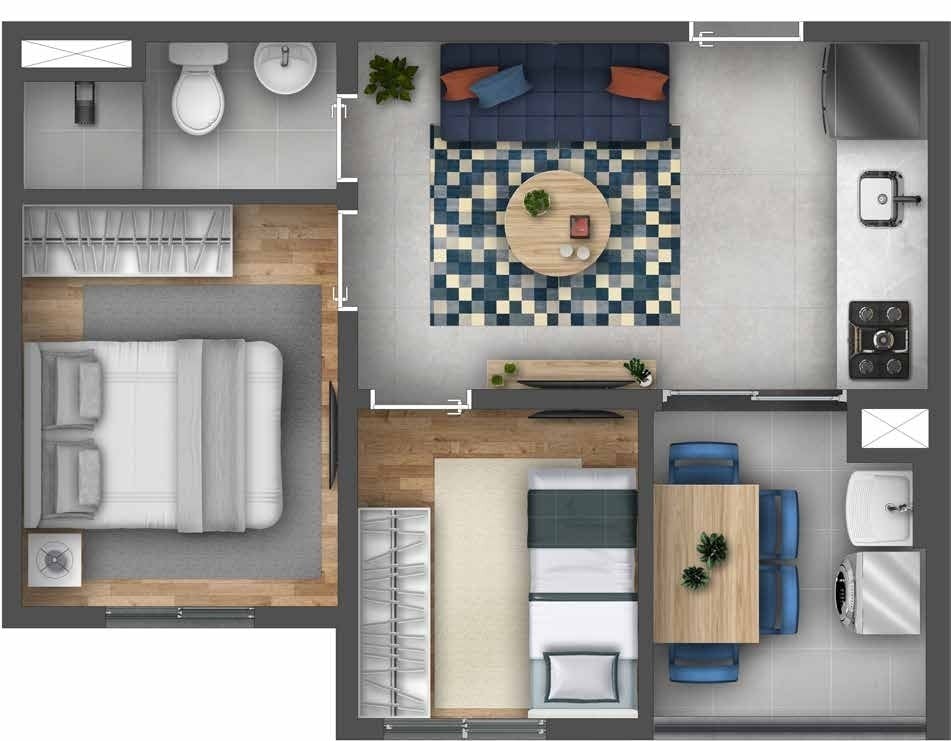 Apartamento, 2 quartos, 35 m² - Foto 26
