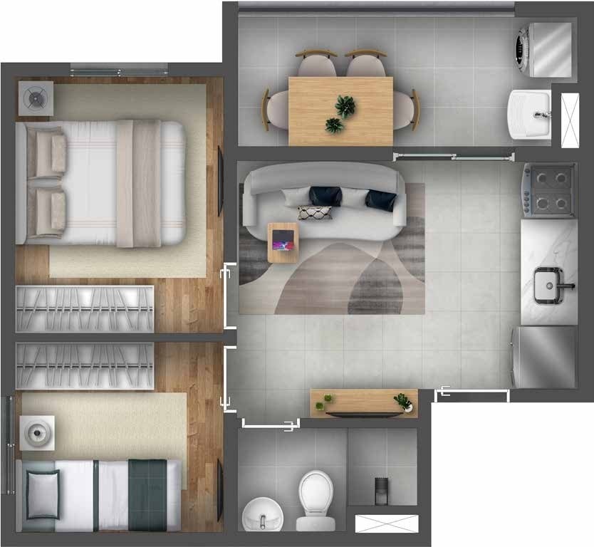 Apartamento, 2 quartos, 35 m² - Foto 27