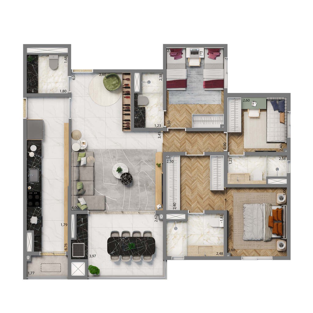 Apartamento, 2 quartos, 74 m² - Foto 37