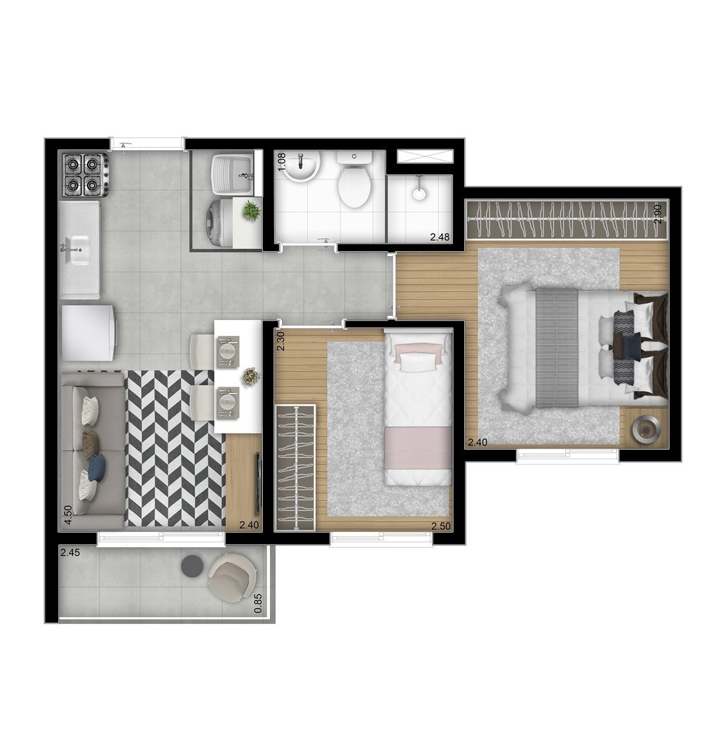 Apartamento, 1 quarto, 25 m² - Foto 17