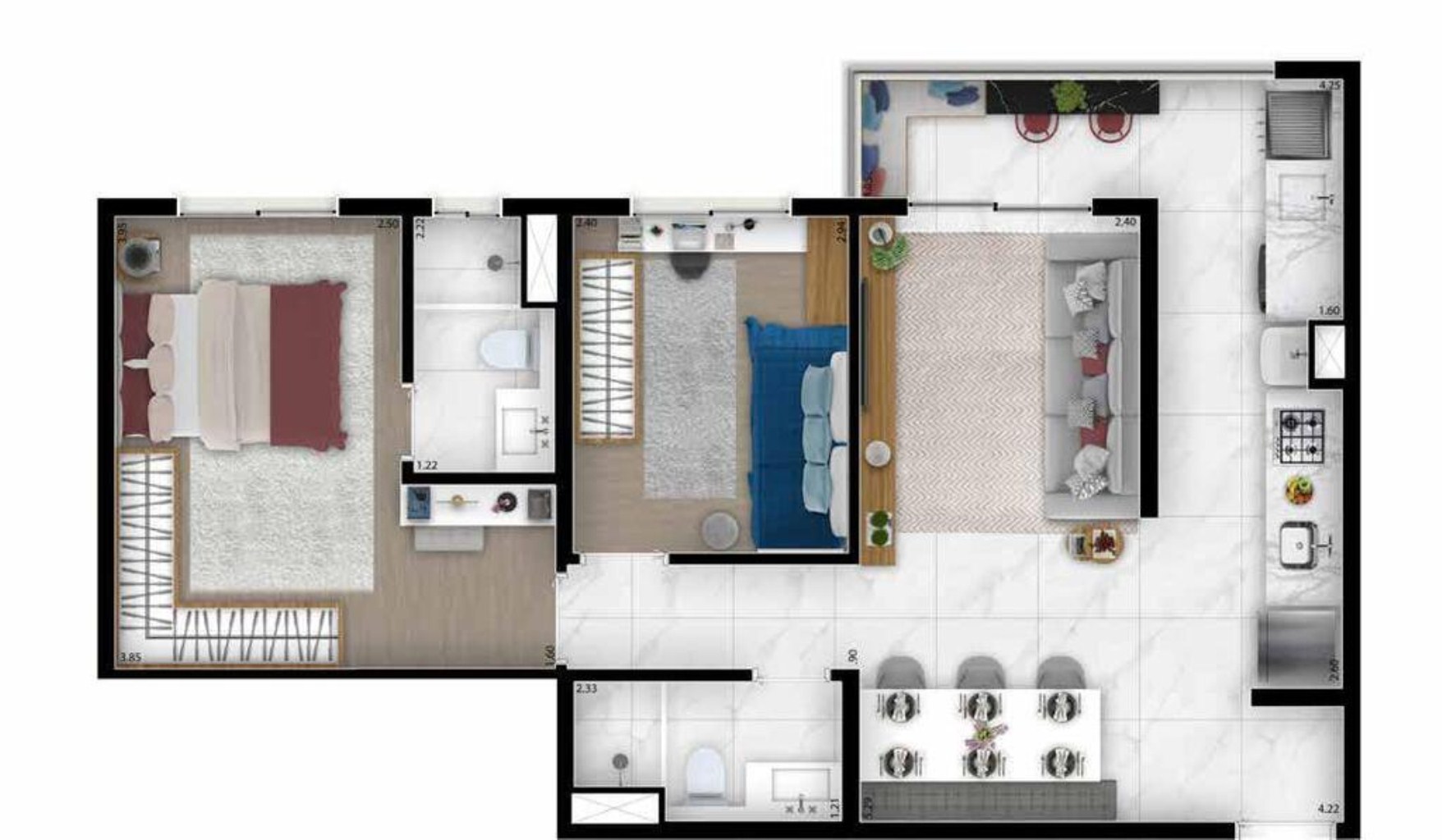 Apartamento, 2 quartos, 56 m² - Foto 25