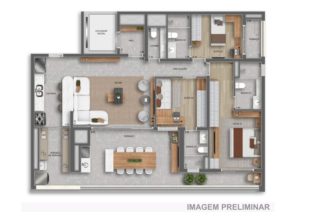 Apartamento, 3 quartos, 140 m² - Foto 30