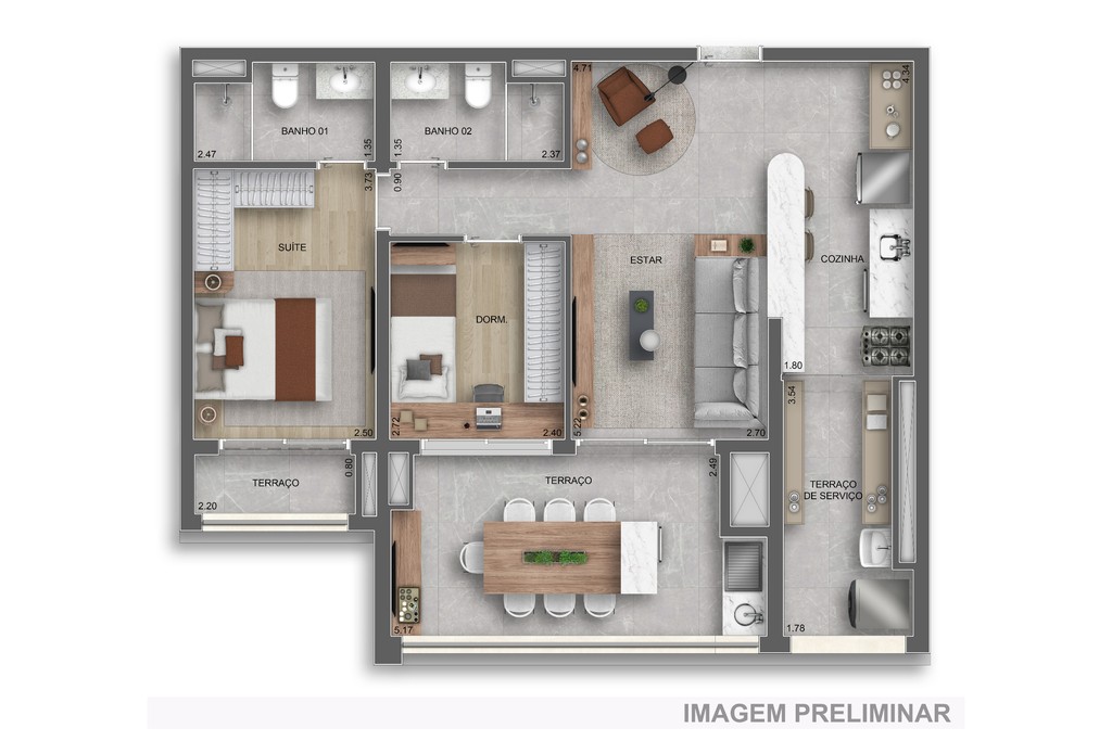 Apartamento, 2 quartos, 52 m² - Foto 27