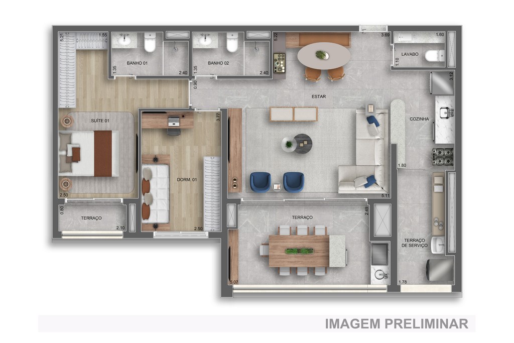 Apartamento, 2 quartos, 52 m² - Foto 29