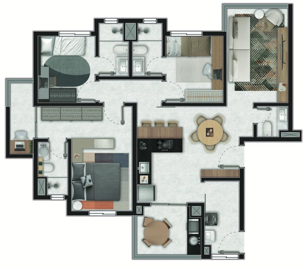 Apartamento, 3 quartos, 100 m² - Foto 6