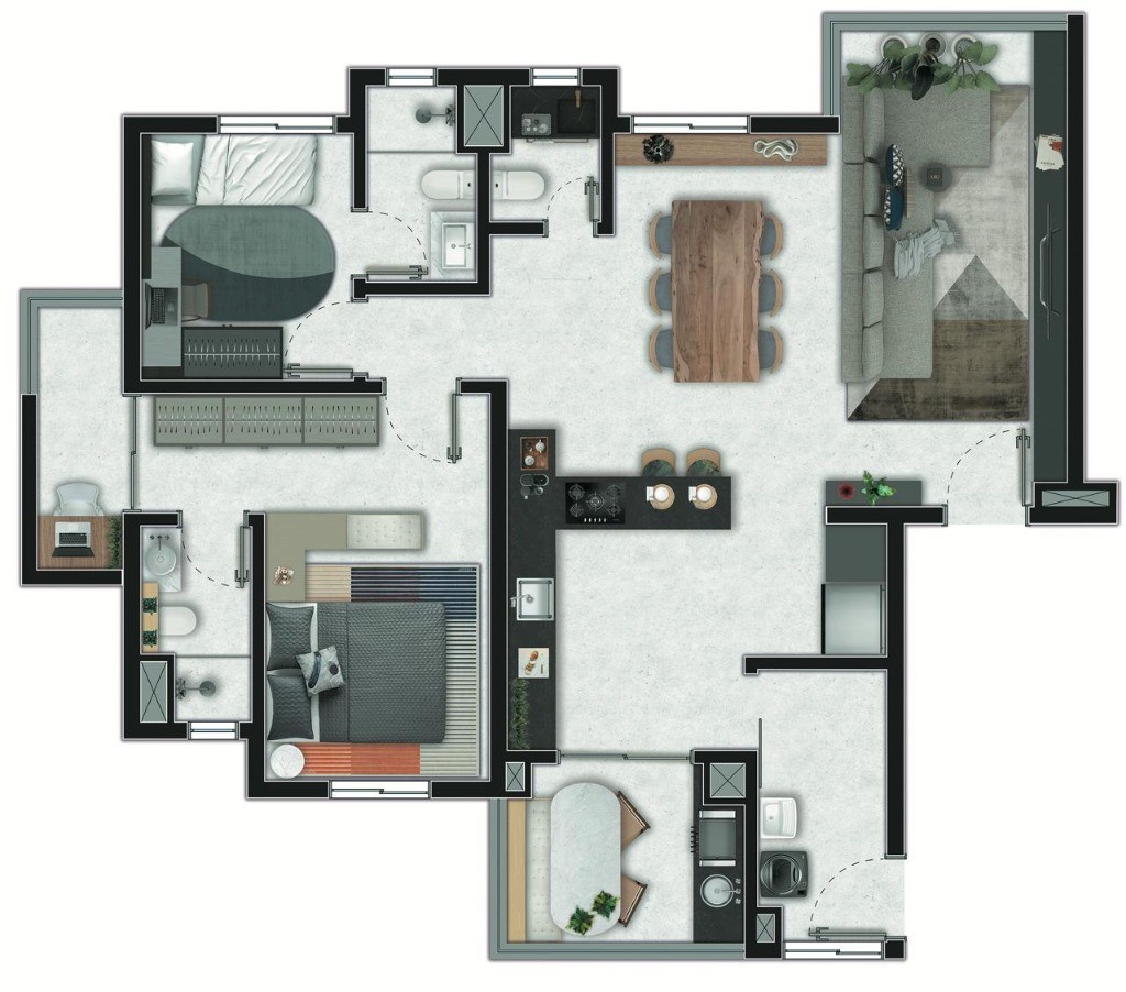 Apartamento, 3 quartos, 100 m² - Foto 5