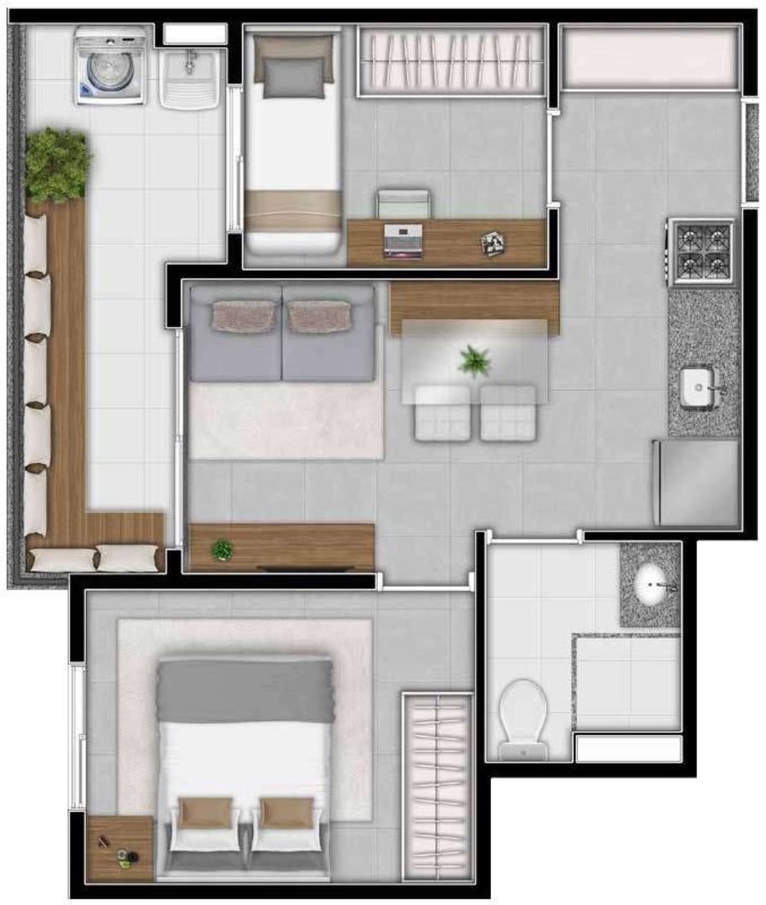 Apartamento, 2 quartos, 39 m² - Foto 16