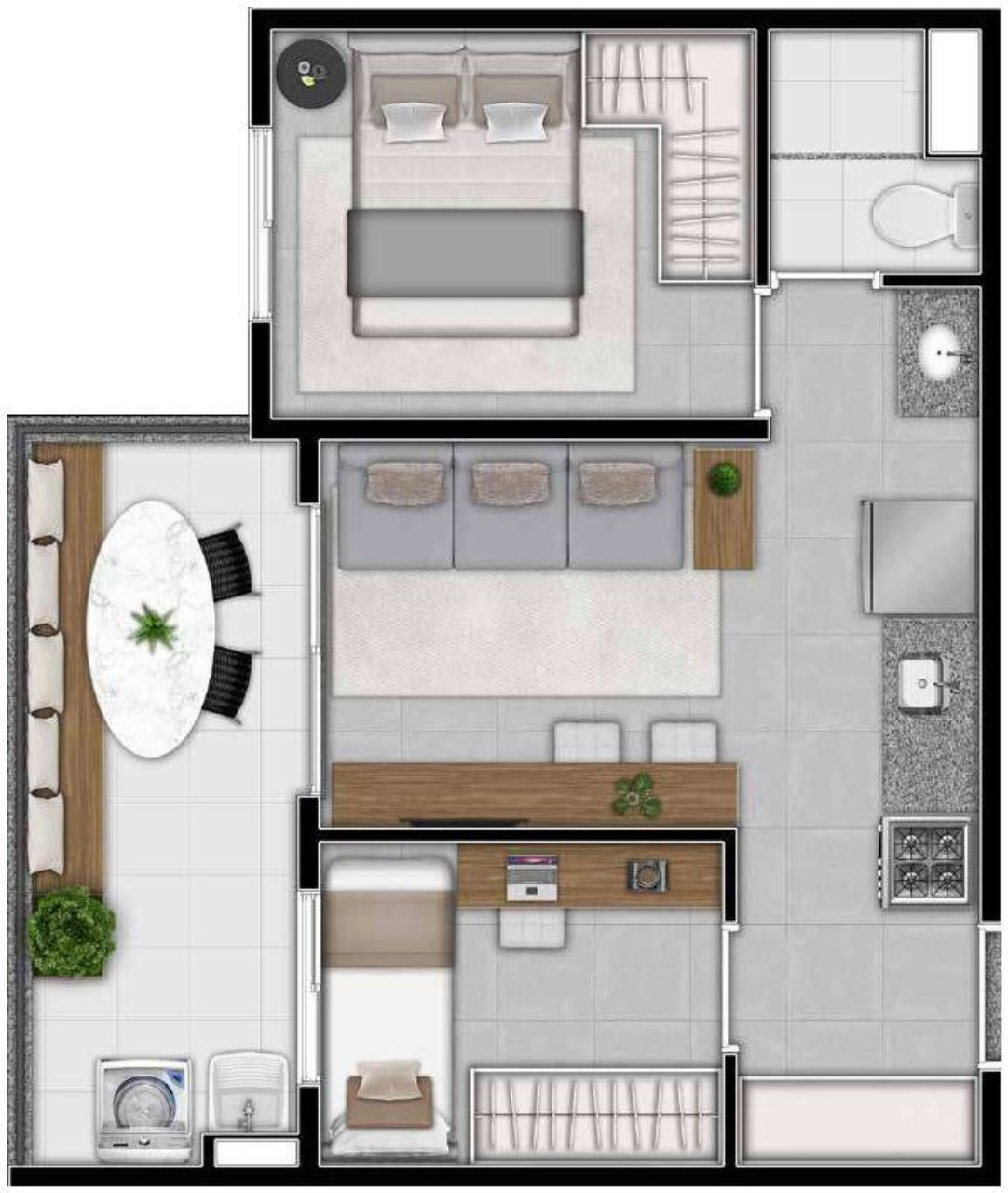 Apartamento, 1 quarto, 27 m² - Foto 20