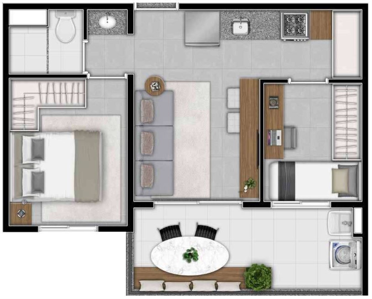 Apartamento, 1 quarto, 36 m² - Foto 19