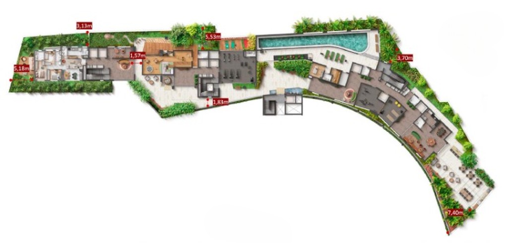 Luxuoso apartamento de 4 quartos em Perdizes, 2 suítes, 3 banheiros, 2 vagas de garagem. 145m² no Condomínio Reserva Cortês.