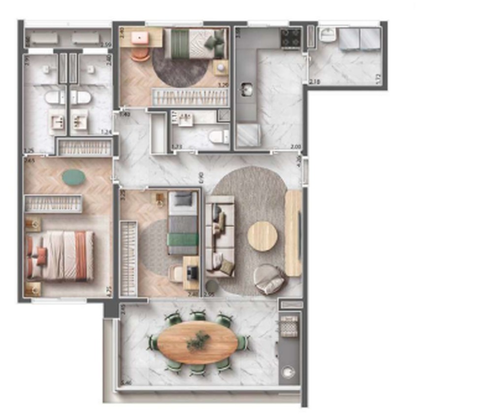Imperdível oportunidade de investimento em São Paulo-SP: Apartamento de 3 quartos com suíte, 3 banheiros, 2 vagas na garagem e 89m² na Reserva Cortês, em Perdizes!