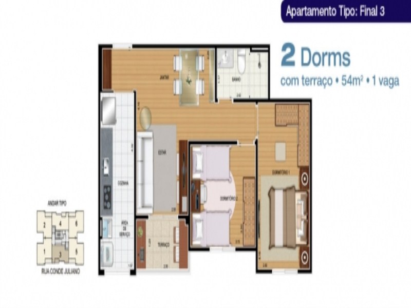 Apartamento, 2 quartos, 70 m² - Foto 19