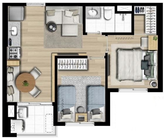 Apartamento à venda com 3 quartos, 55m² - Foto 53