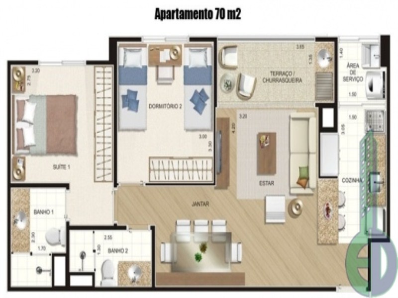 Apartamento, 2 quartos, 94 m² - Foto 12