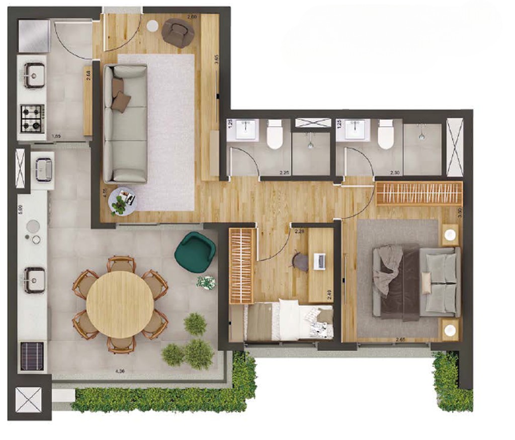 Apartamento, 2 quartos, 65 m² - Foto 23