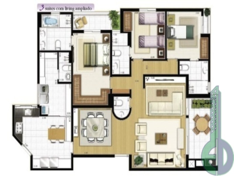 Apartamento, 3 quartos, 156 m² - Foto 17