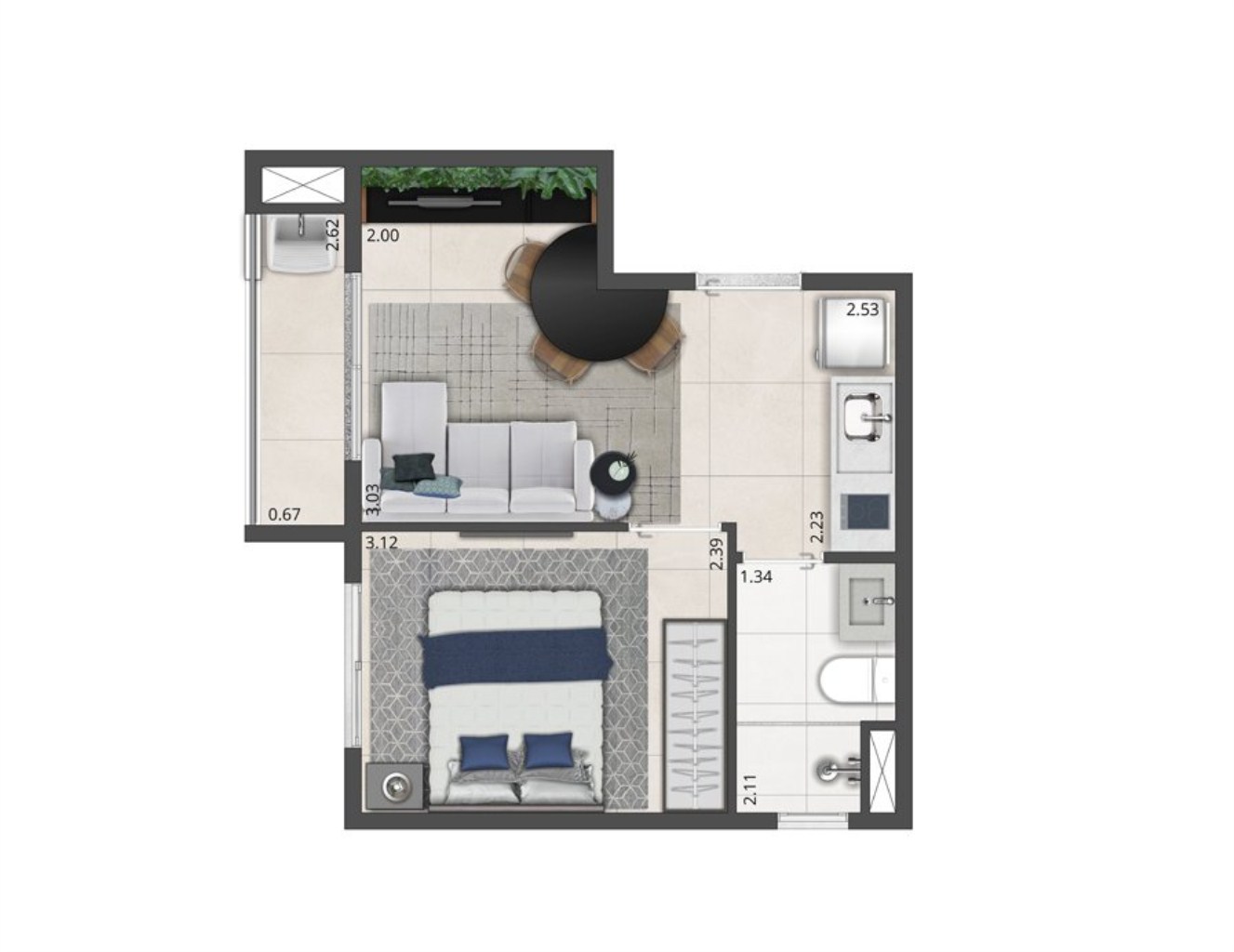 Apartamento, 2 quartos, 35 m² - Foto 18