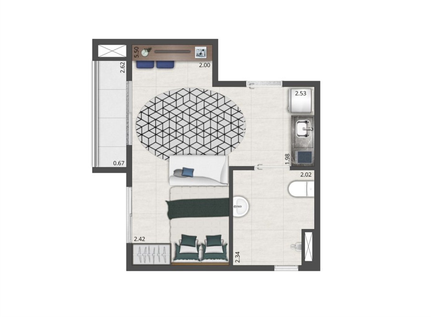 Apartamento, 2 quartos, 35 m² - Foto 20