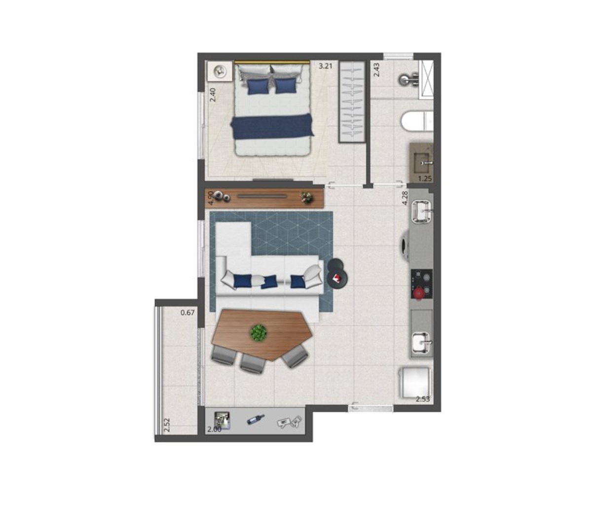 Apartamento, 2 quartos, 35 m² - Foto 24